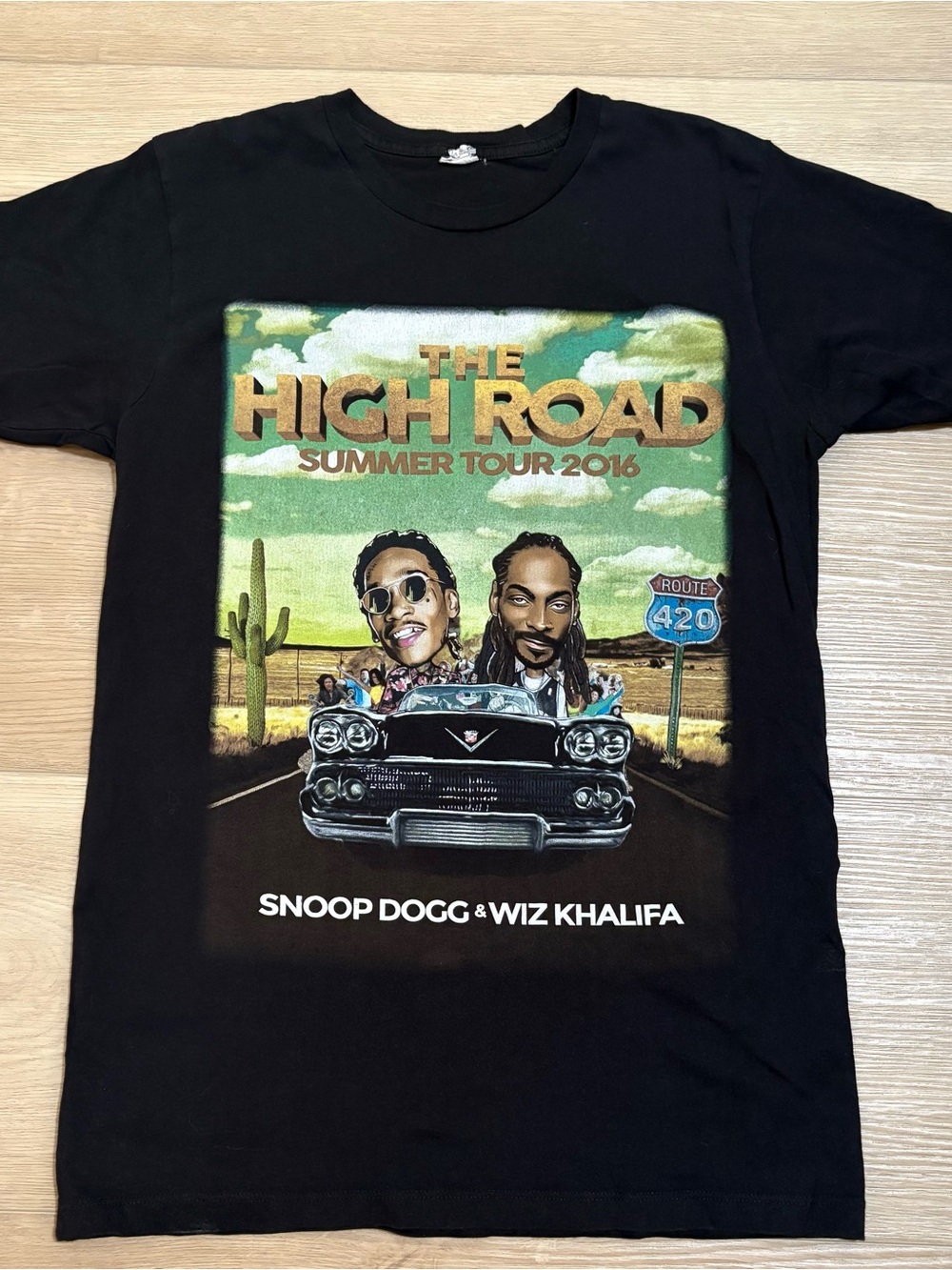 The High Road Summer Tour 2016 Snoop Dogg & Wiz Khalifa Graphic Tee Merch